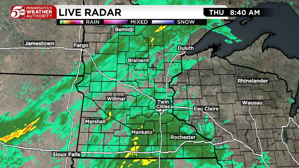 Thursday weather: Cool and wet day ahead — KSTP 5, Rosemount Community news