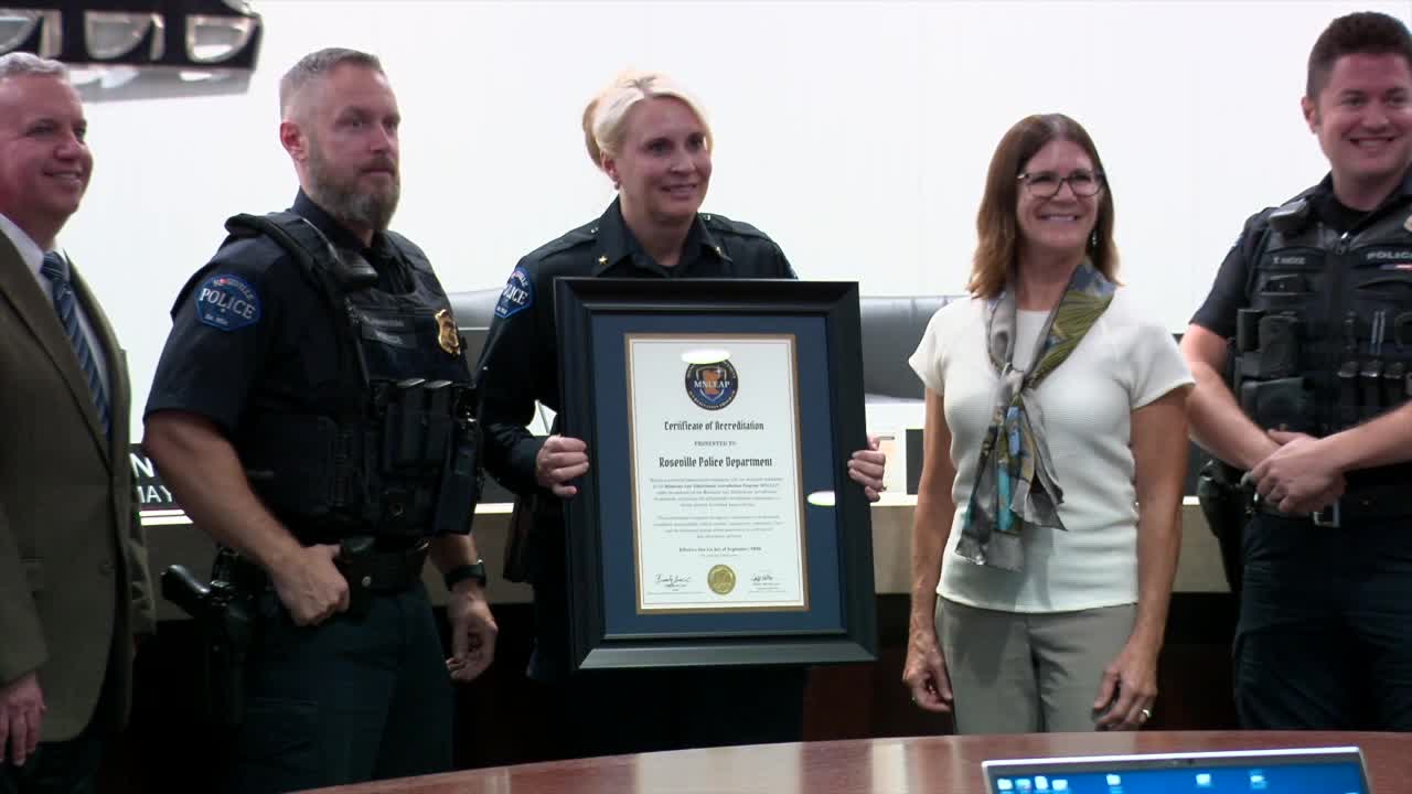 Roseville Police Department becomes first state-accredited agency, chief touts immediate impact — KSTP 5, Rosemount Government news