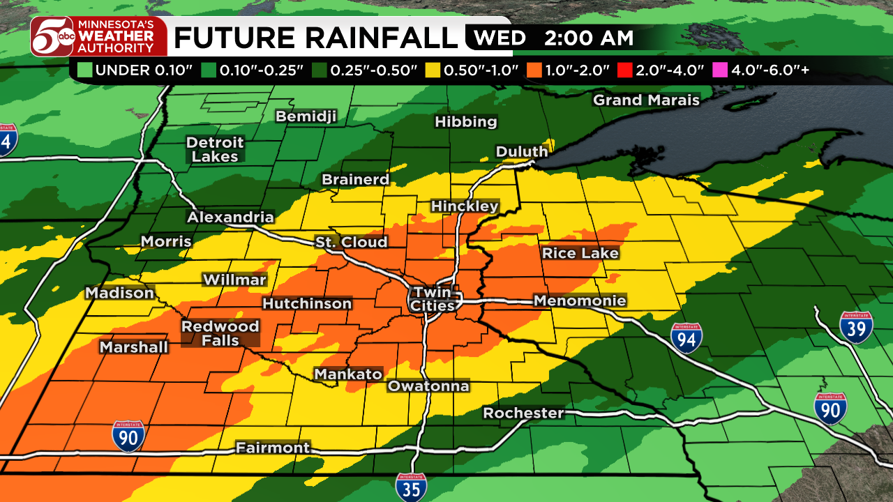 Rainy start to week, warmer days return — KSTP 5, Rosemount Community news