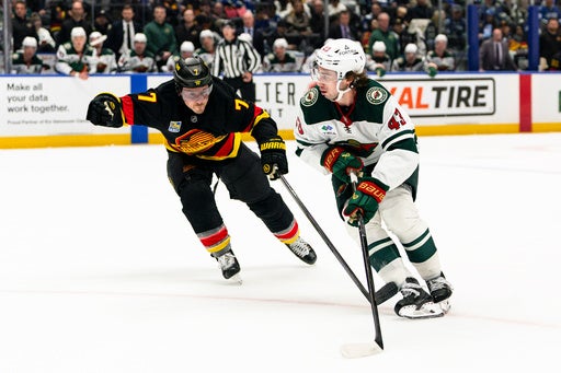 Quinn Hughes has a goal and an assist in his Vancouver return in Wild’s 4-2 victory — KSTP 5, Rosemount Sports news