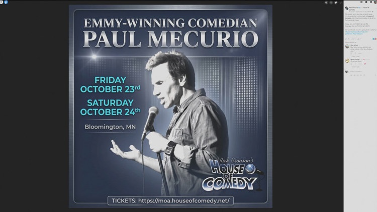 Comedian Paul Mecurio to stop by MOA for multiple shows — KARE 11 Local, Rosemount Community news