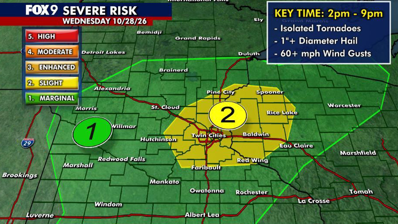 Minnesota weather: Mild and humid with strong storms possible Wednesday — Rosemount Community news