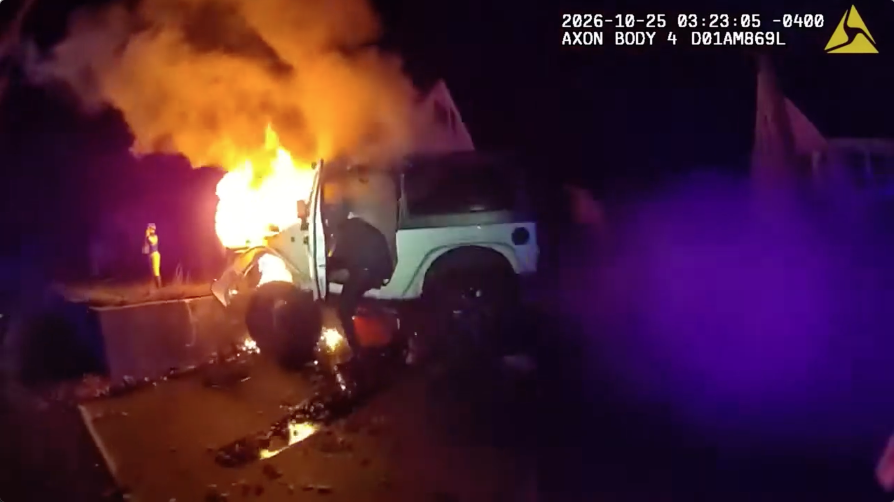 Bodycam video shows police rescuing man from burning Jeep after crash; driver facing multiple charges — FOX 9, Rosemount Community news